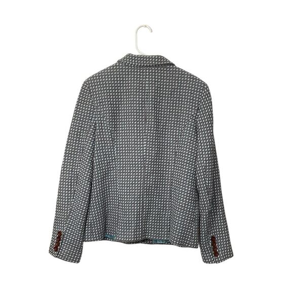 Liz Claiborne Wool/Angora Womens Blazer Size 12 Large Wood Buttons Office Siren - Picture 3 of 7